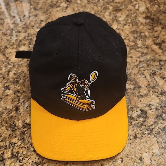 Pittsburgh Steelers Vintage Reebok Football Logo Yellow/Black‎ Hat Adjustable - Picture 1 of 5